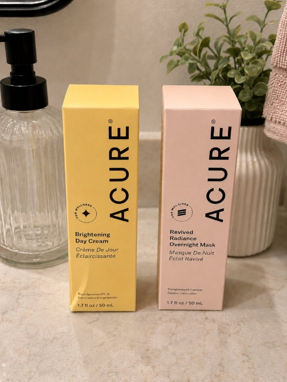 ACURE Brightening Day Cream + ACURE Revived Radiance Overnight Mask